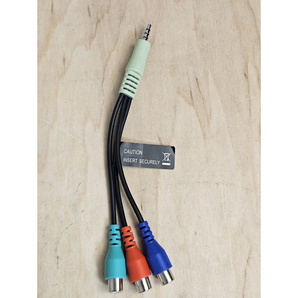 Samsung BN39-01154C Component AV Adapter Cable 3.5mm to 3 RCA Female TV